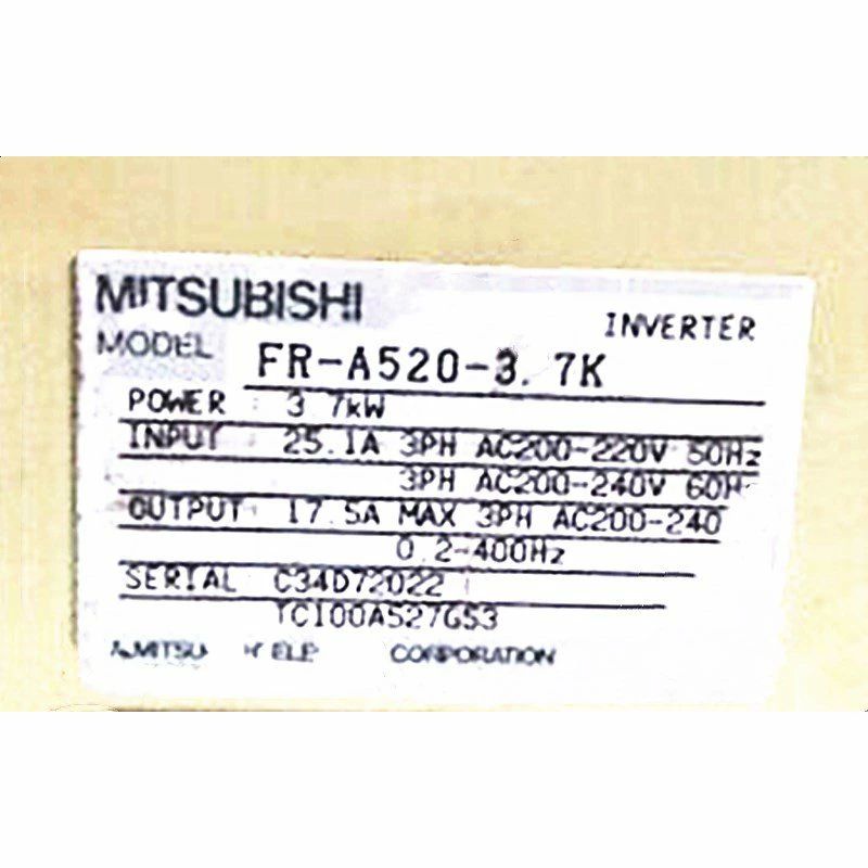 新品【 ★貨物輸送無料 】MITSUBISHI 三菱電機 FR-A520-3.7K 用はたご屋取り替えっこ【６ヶ月引き請ける】