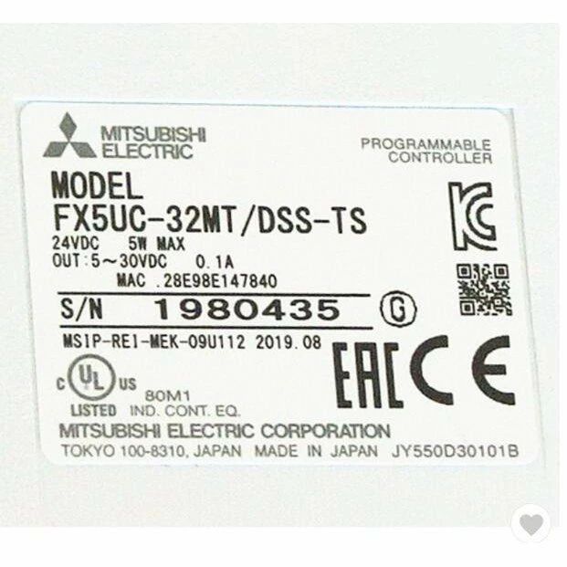 【新品 ★貨物輸送無料 】MITSUBISHI 三菱電機 FX5UC-32MT/DSS-TS【６ヶ月引きうける】