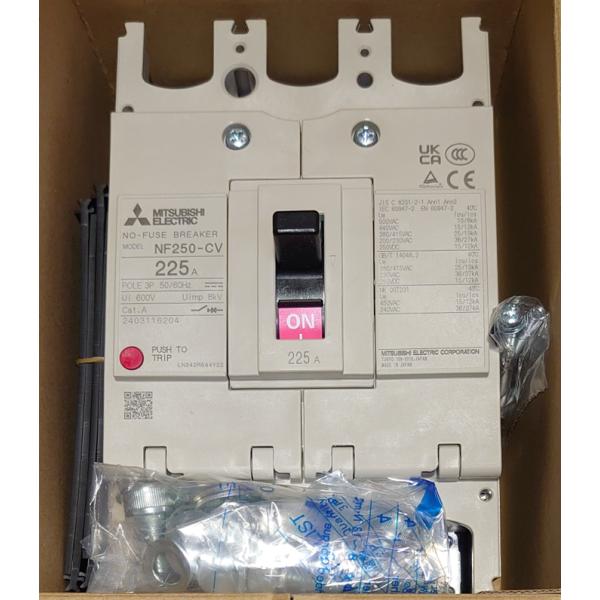 ■【新品◆貨物輸送無料】三菱電機 NF250-CV 3P 225A 電磁当たること器◆6ヶ月引きうける