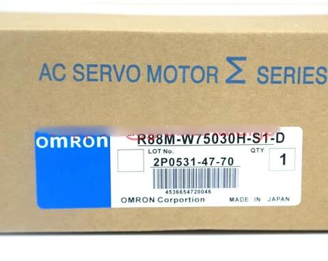 【新品★貨物輸送無料】OMRON サーボ原動機 R88M-W75030H-S1-D【６ヶ月引き請ける】