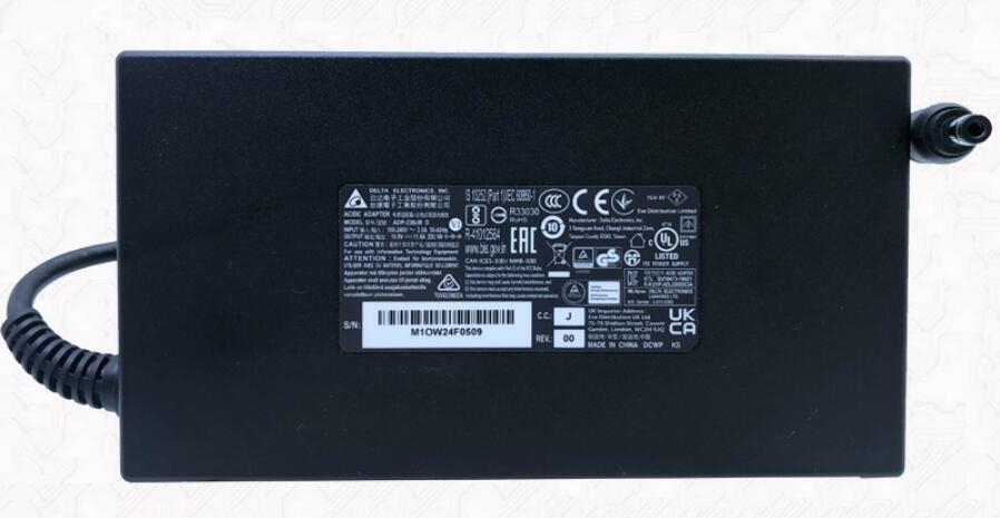 新品 DELTA  自動データ処理-230JB D 19.5V 11.8A ACアダプタ 230W  ワット数アダプター 丸型 外径約5.5粍Ф 口径2.5粍Ф 自動データ処理-230結核症 T 自動データ処理-230CB B