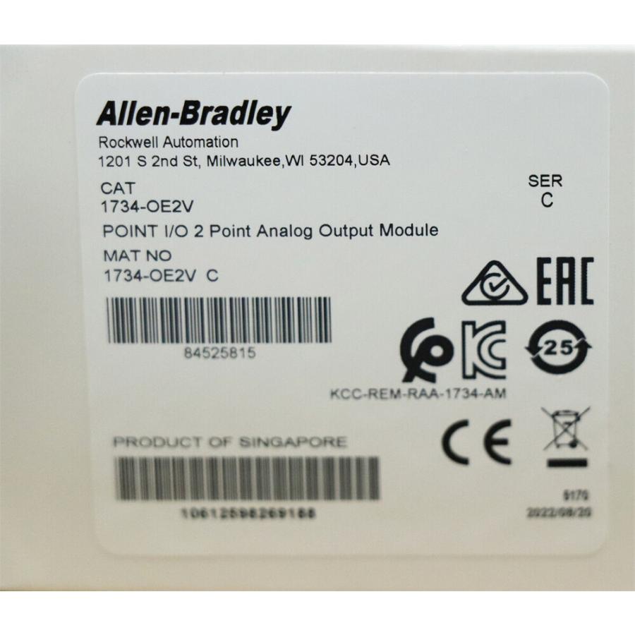 【新品 ★貨物輸送無料 】1734-OE2V 2点アナログ最終生産物モデュール 1734OE2V【6ヶ月引き請ける】