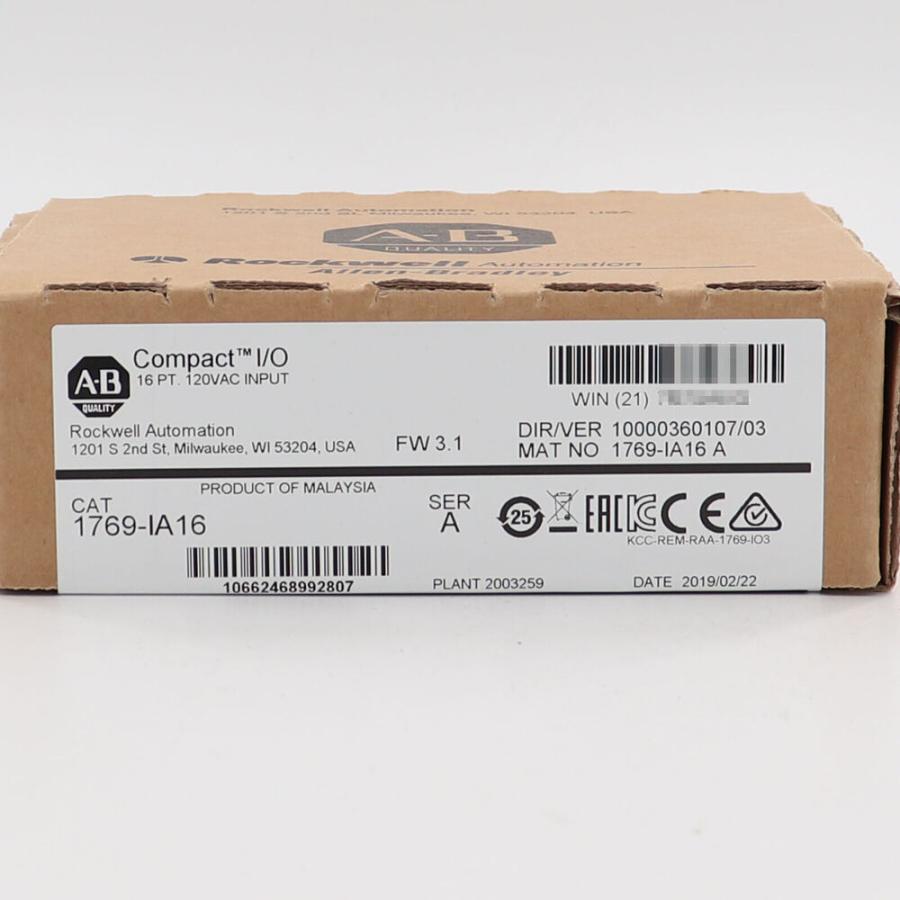 【新品 ★貨物輸送無料 】1769-IA16 PLC社会的単位1769IA16【6ヶ月引きうける】