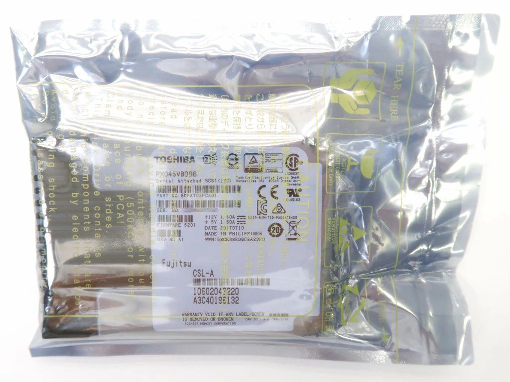 TOSHIBA 3DWPD PX04SVB096 960GB MLC SSD 2.5in SAS3.0 12Gb/s 新品未開封 高耐久青写真 【新品】【20190731】