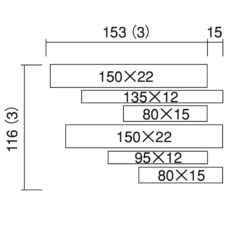 タイル(ケース) クロスボーダー Cross Border 出隅用裏面樹脂貼り(左) 24シート入 SD-229-T-802-11 SD-229-T-802-12 SD-229-T-802-13 SD-229-T-802-14 SD-229-T-802-15 SD-229-T-802-16 SD-229-T-802-17 SD-229-T-802-18 外装壁 / 名古屋モザイク