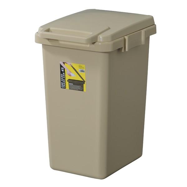 ワンバンドトラッシュカン45L ゴミ箱 LFS-845BE LFS-845GR LFS-845GY LFS-845MG LFS-845NV LFS-845PB LFS-845WH / 東谷