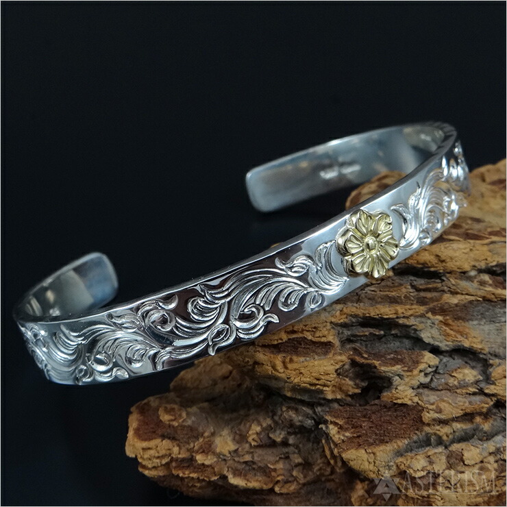 楽天市場】Dear Blossom（ディアブロッサム）平打ち唐草バングル(B-006