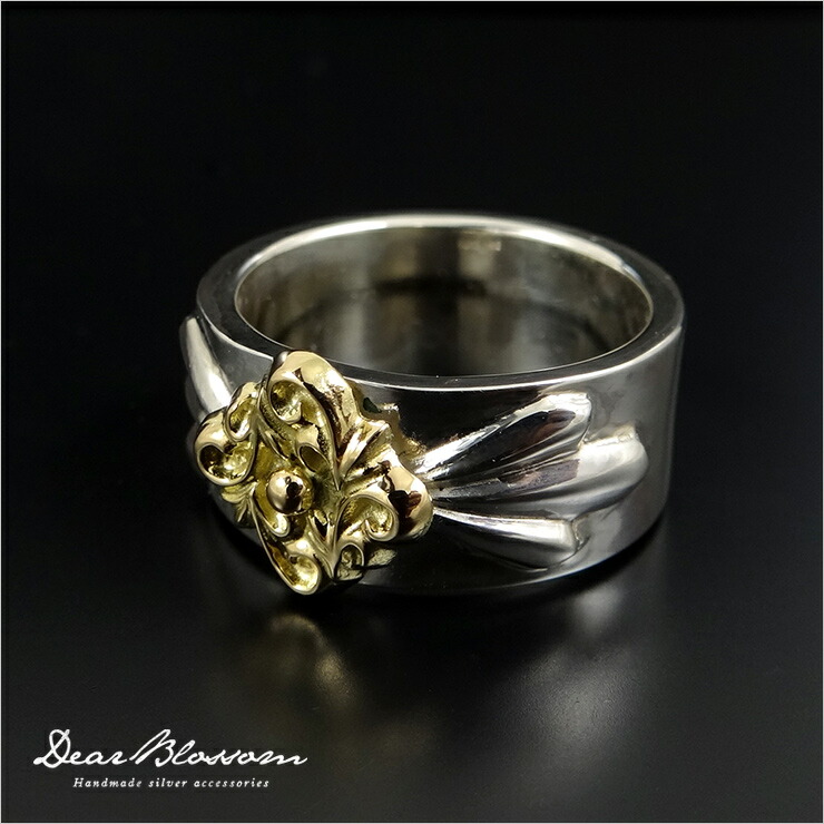 イーグル(k18)変更　SILVERリング　内側唐草 楽天市場】【完全サイズオーダー/納期4～6週間】K18 メタル 唐草