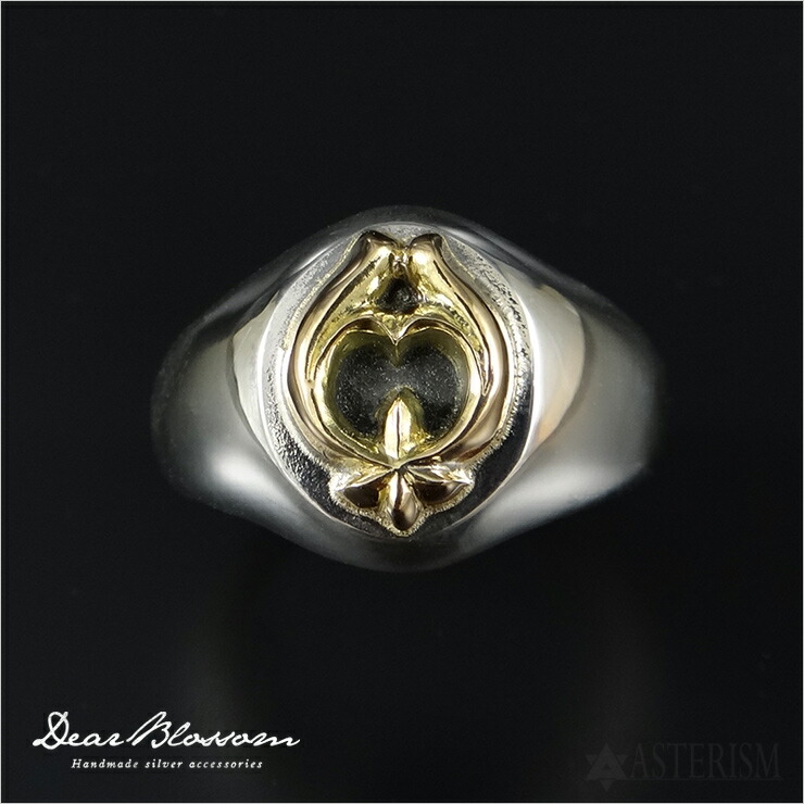 Dear Blossom（ディアブロッサム） 「オーバル印台リング/K18ナジャイーグルアイコン」SILVER 925、K18 / 9～23号【シグネットリング シグネチャー インディアンジュエリー ブランド 人気 キレイ目 高品質 メンズ プレゼント 通販】DB-R-127｜アステリズム代官山
