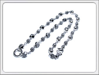 ディールデザイン スカルズ&クロスチェーン【即日発送】 DEAL DESIGN ディールデザイン スカルズ アンド クロス チェーン