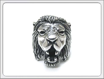 OWL'S（アウルズ）シルバー 925 「ライオンリング No.02」SILVER 925 / 14号～ 【銀 メンズ レディース アクセサリー ジュエリー レオ 獅子 ハンドメイド 具象 ハード 動物 指輪 プレゼント】LR-02｜アステリズム代官山