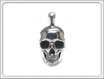 OWL'S（アウルズ） シルバー 925 「リアルスカル ペンダント」 SILVER 925 【銀 メンズ レディース アクセサリー ジュエリー ハンドメイド 具象 髑髏 骸骨 ネックレス トップ プレゼント】DP-05