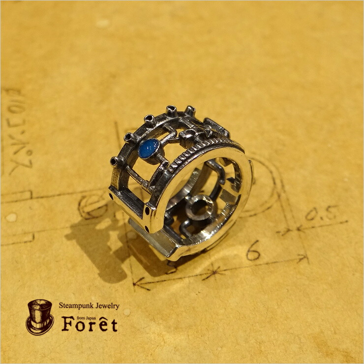 Foret(フォーレ) スチームパンク 「配管イヤーカフ/シルバー」 silver 925 【パイピング 高品質 メンズ レディース ユニセックス アクセサリー ジュエリー アンティーク プレゼント E-1001SV】｜アステリズム代官山