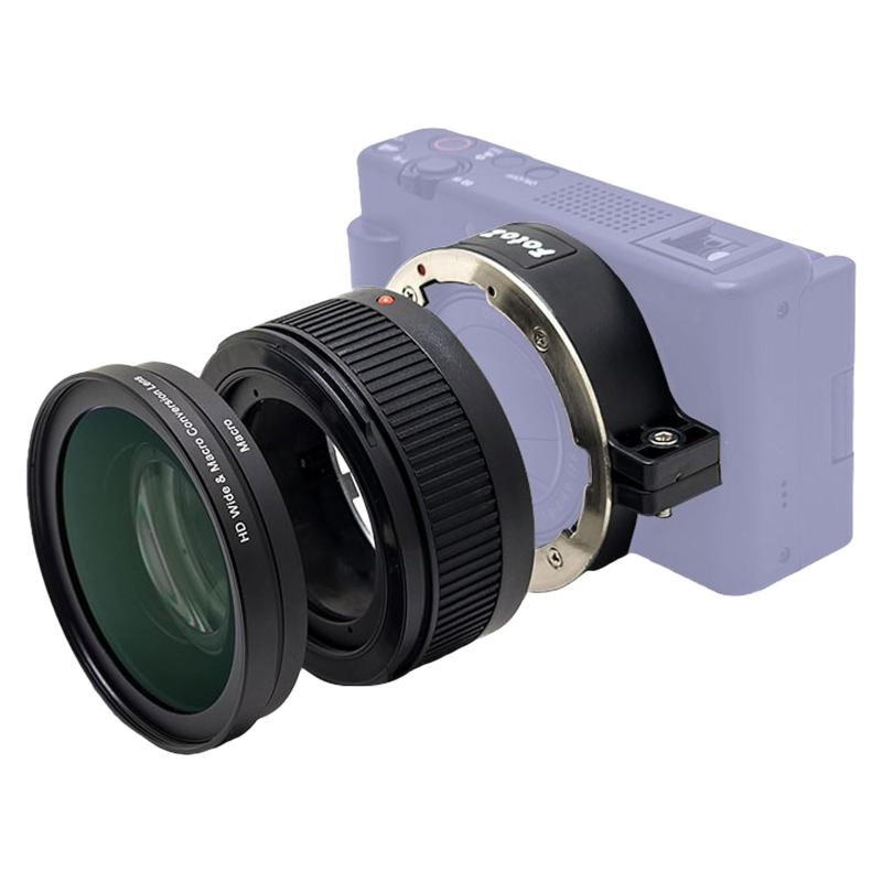 FotoZ アドオンレンズ、バヨネットマウントフィルターアダプター Sony Vlogcam ZV-1 II用｜アスターショップ
