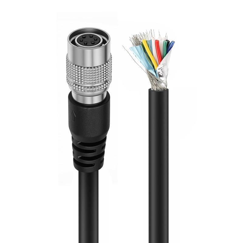 ZBLZGP Hirose 6ピンツイストパワーIOトリガーケーブル Basler GIGE AVT CCDカメラ用 (10M)｜アスターショップ