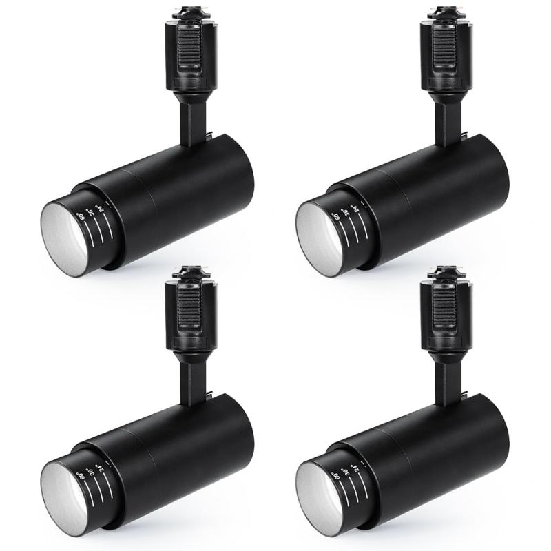 SPAHER ダクトレール用スポットライト LED 照明 ビーム角調節タイプ ライティングレール 100W相当 角度調節可能 植物育成ライト LED一体型 取付け簡単 電球不要 照明器具 明るい おしゃれ 玄関