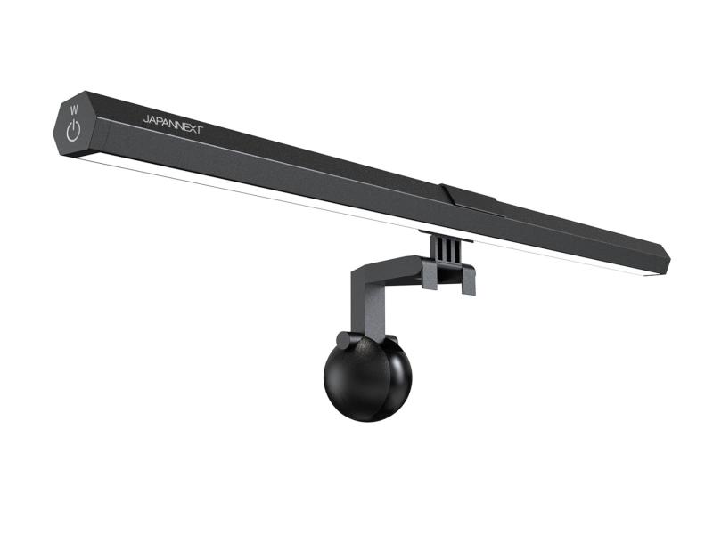 JAPANNEXT モニターライト(湾曲) JN-ML-R450R 明るさ/色温度調整 自動調光 目に優しい USB-C 無線リモコン付属 手元を明るく照らすデスクライト