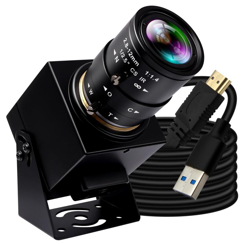 ELP 4K HDMI USB3.0 マニュアルズーム ウェブカメラ 60fps 高速 PC カメラ コンピュータ用クローズアップ H.264 望遠鏡 セキュリティ 産業用 CCTV|アスターショップ