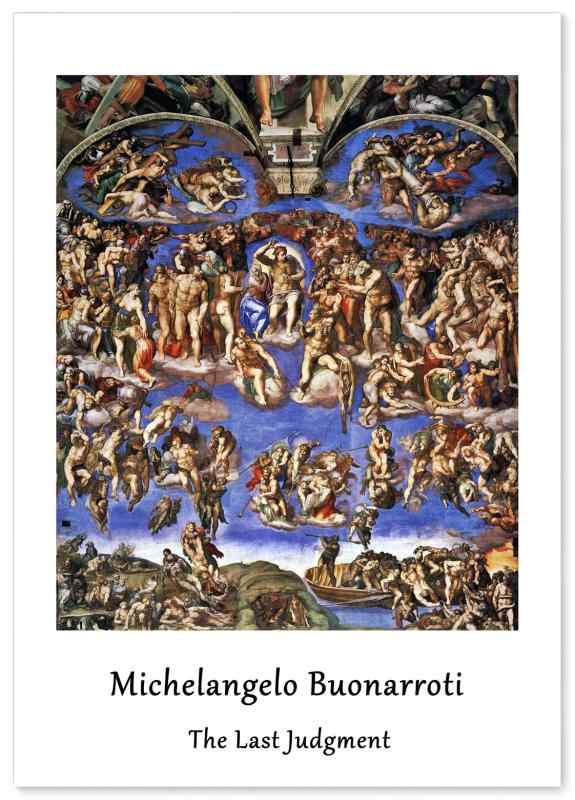 楽天市場】ポスター ミケランジェロ ブオナローティ 『最後の