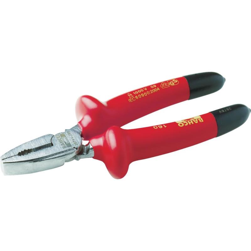 BAHCO(バーコ) Insulated Combination Plier 1000V絶縁強力型ペンチ 180mm 2678V-180