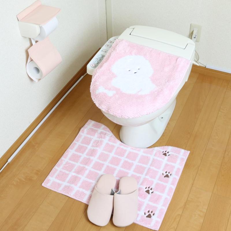 トイレマット ４点セット ピンク オカ ソポ コイラ 吸着タイプ 犬 トイレマットセット sopo プードル