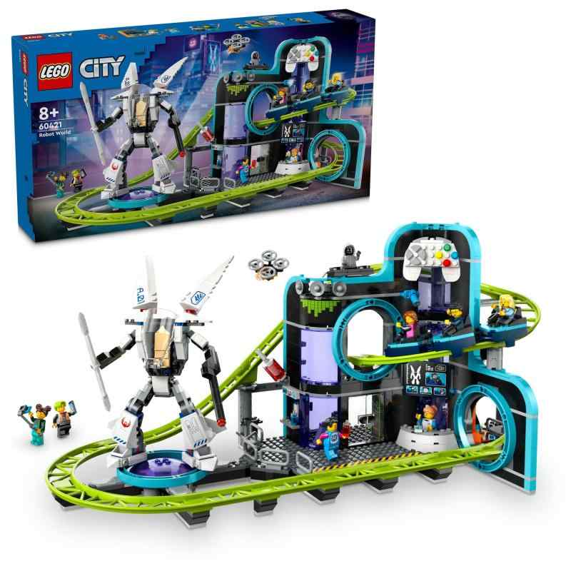 レゴ(LEGO) シティ レゴシティの人造人間世界 ジェットコースターパーク 手あそび 手あそび 生まれ落ちる日 差し上げ物 立ちはだかる お坊っちゃん お嬢さん ちびっ子 8歳 9歳 10歳 小学生 街づくり 60421
