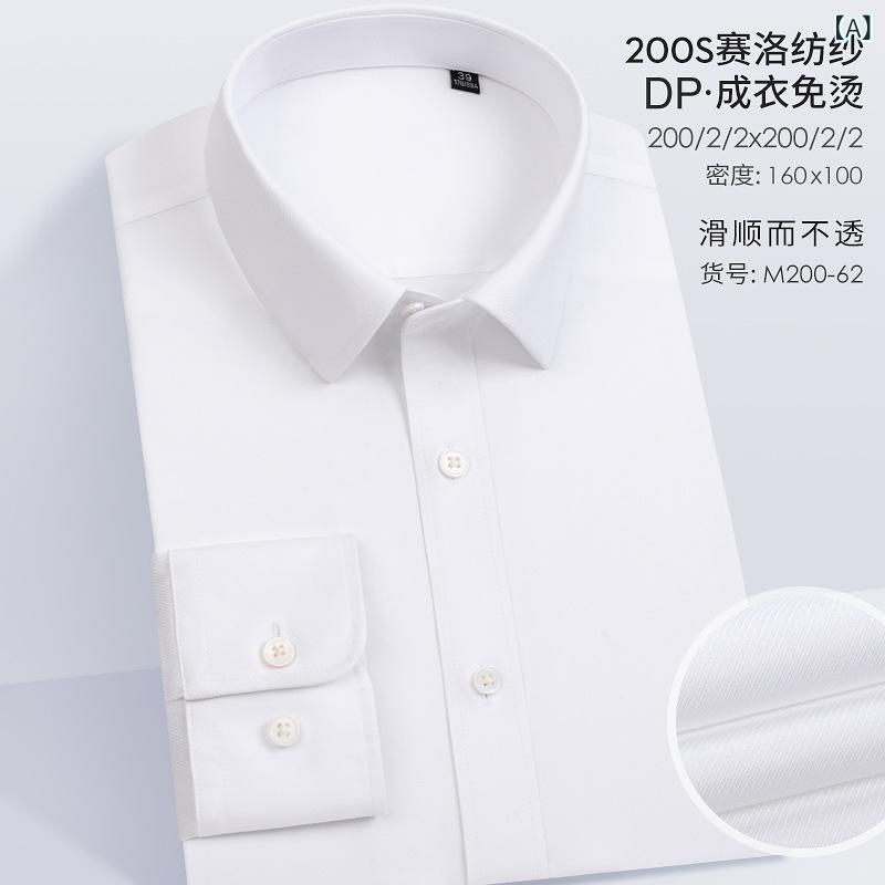 メンズ 長袖 シャツ トップス 綿 ビジネス 合体型 方領 条紋 提花 防皺 免? 色牢度高 防撕裂 機械洗濯可 中年 35歳以上 日常 オールシーズン 白 グレー 黒 ネイビー 通勤 フォーマル 軽量 快適 洗いやすい 丈夫|アスターショップ