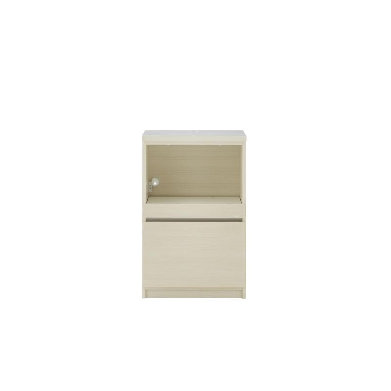 土井インテリヤ 食器棚 カウンター カフェ 約幅60×奥行45×高さ93cm オープン ホワイト 447520