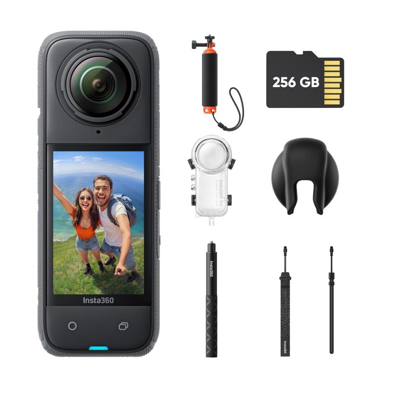 Insta360 X4-8K雨合羽360度写真機、4K広角映像、見えない自撮り棒成り行き、着脱式水晶体かばい立て、135分の年代順の継続映画化能力のあるな蓄電池、人工知能学まとめ上げる、手ブレ手を加える、運動競技／旅する／アウトドア向け - 見えない