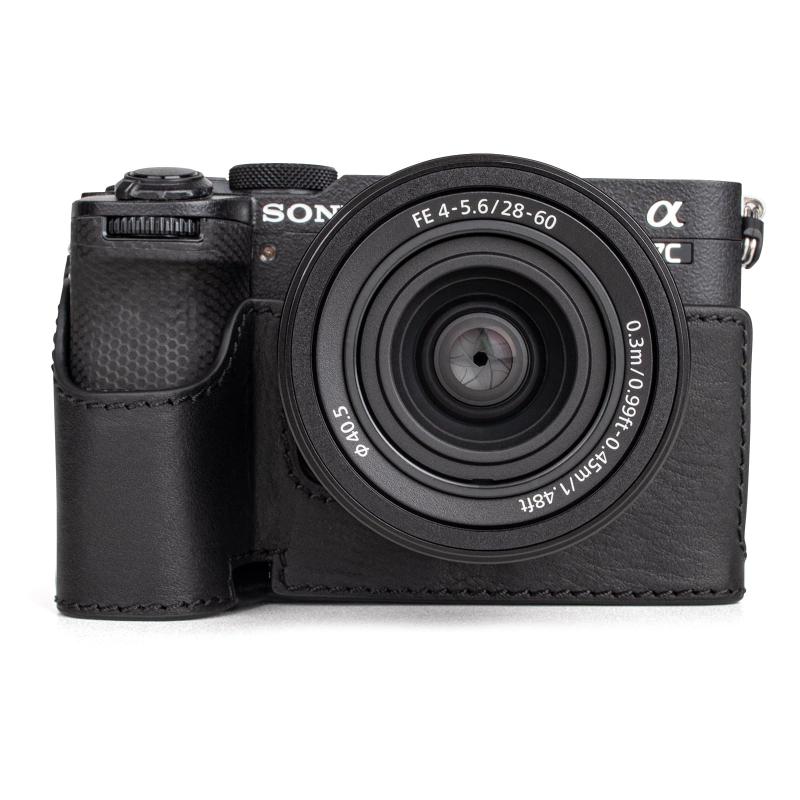 Kinokoo SONY A7C2/α7CII/ILCE-7コマーシャル2 専用 本革写真機容れもの 鏡鑑受け答え一眼写真機用 上半身容れもの 乾電池取り替えっこ能力のある 三脚架螺子釘穴付き添い人