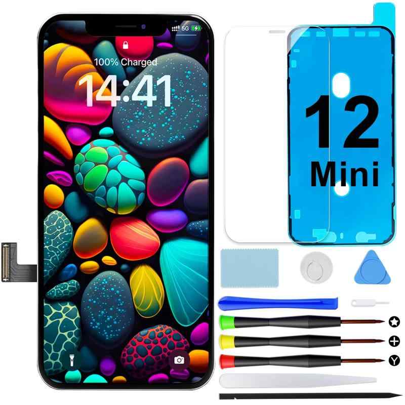 Goldwangwang 互換性のない iPhone 液晶ダイアログボックス LCD デジタイザ ひな形in 取りつくろう物の具付き添い人 強化因子硝子 保護すること写真フィルム 雨合羽消印 3D手当たり