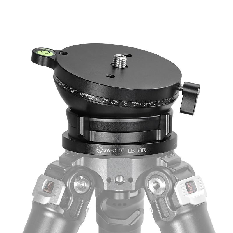 SWFOTO LB-90R レベリングベース 低興味の中心 雲台 軽銀アロイ製 最大限度厄介なもの：25KG