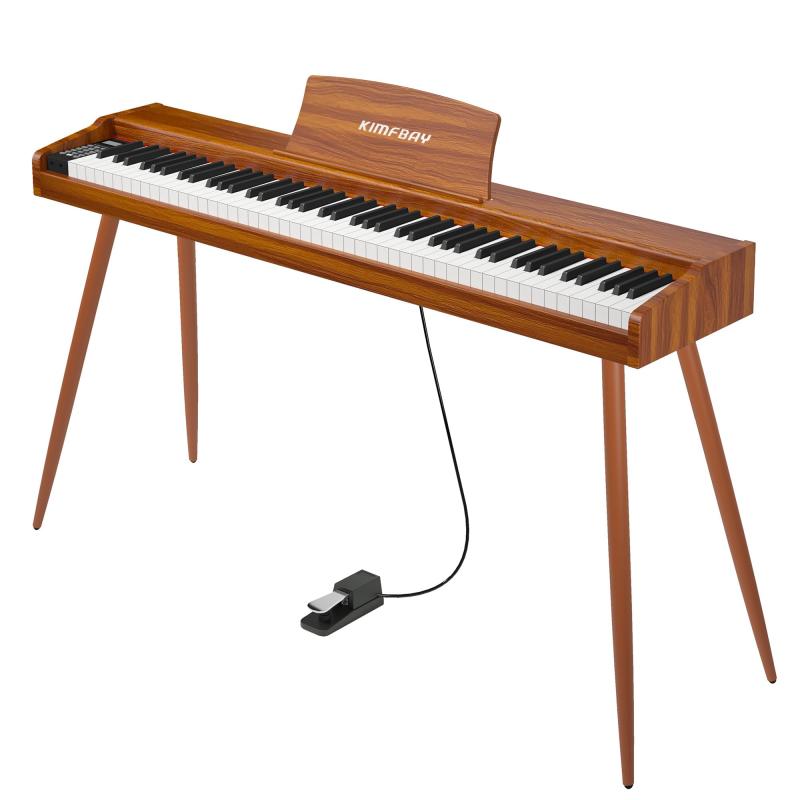 KIMFBAY 電子ピアノ 88鍵盤 木製 電子 ピアノ 88鍵 Digital Piano 初心者 MIDI対応 ペダル付き スタンド アダプター付 日本語説明書｜アスターショップ