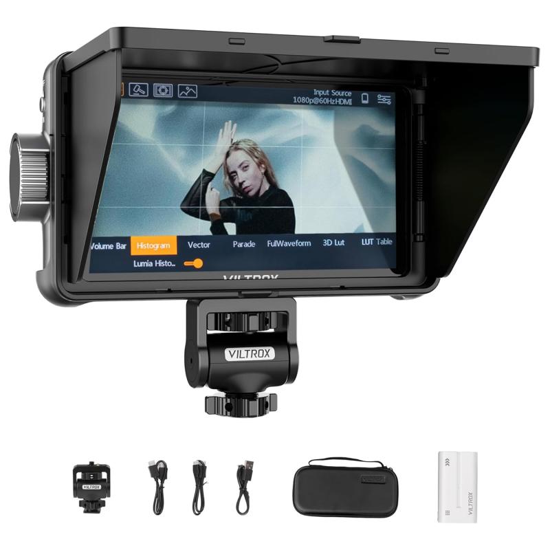 VILTROX 5.5in 写真機 活動の領域管する タッチスクリーン 4Kp30 HDMI 写真機 管する DC-550 DC-550PRO DC-550PRO II