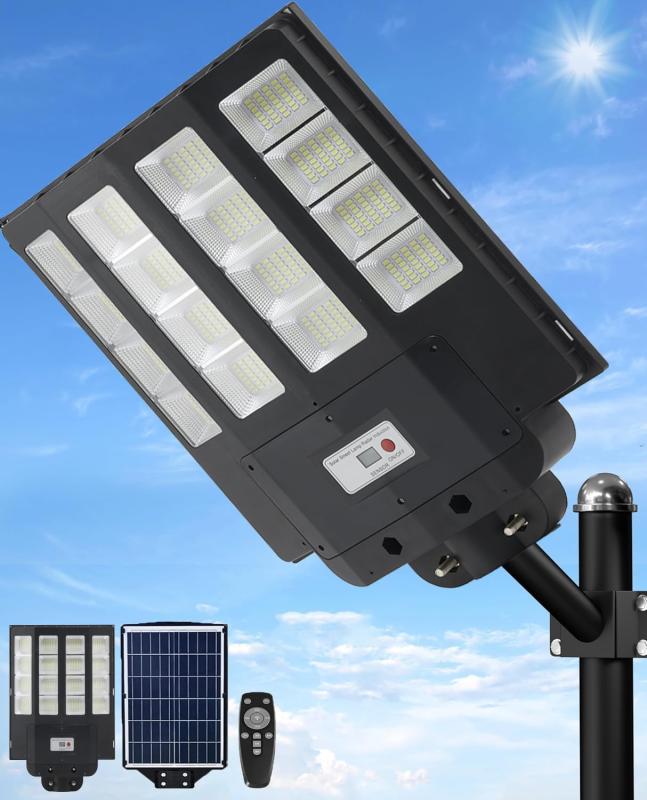 【2025新ひな形・超大型】Marje LED ソーラー街燈 室外 4800w 70000lm 外灯 IP67雨合羽 検出器点火装置 室外 人感検出器 光検出器 防犯至適 led街燈 室外点火装置 小夜自動小銃点灯 6V/50000mAH 極点/