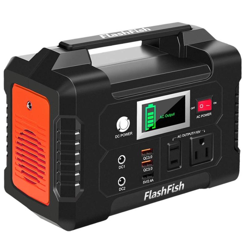 FlashFish 携帯型ワット数 151Wh/200W 小型 軽さ ぽーたぶるワット数 ソーラーダイアログボックス 太陽光線発生 折りたたみ式 薄型 パウダーコンパクト ソーラー発生 発生機 身寄り用乾電池 携帯型乾電池 難民キャンプ 車