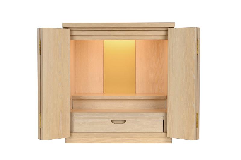 仏壇 家具調 扉/LED点火装置/抽き出し/付