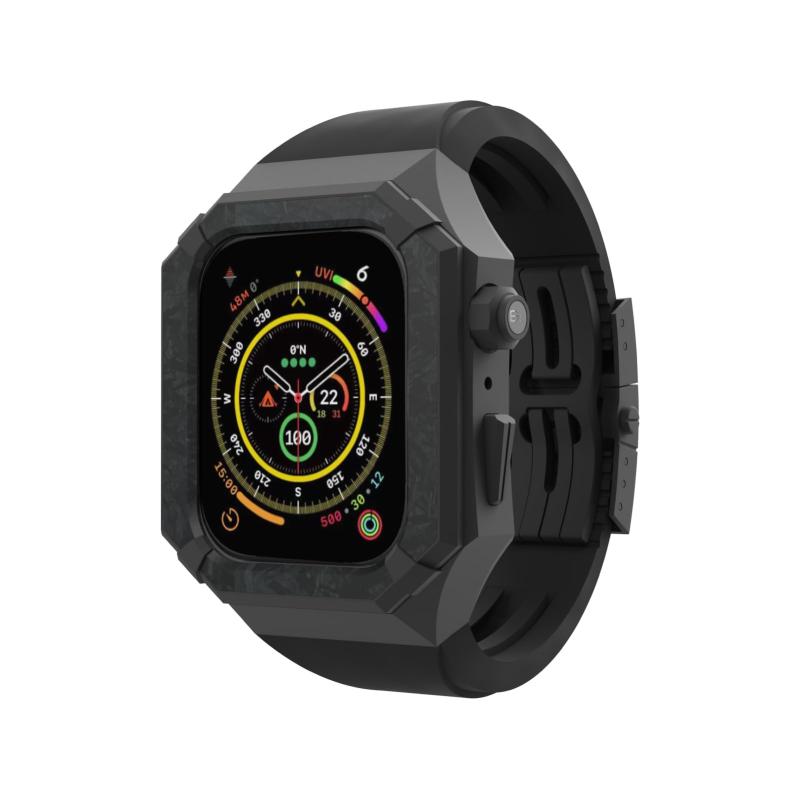 【RACINGPREMIUM】 AppleWatchの盛りだくさんつづき物に適しています、44/45粍御膳上等鋼製改ぞうウオッチ三尺帯+ウオッチ容れもの、ベルギー事あたらしい目論む、ステンレス鋼チタンアロイ、金属元素防御すること容れもの、フッ素ゴ