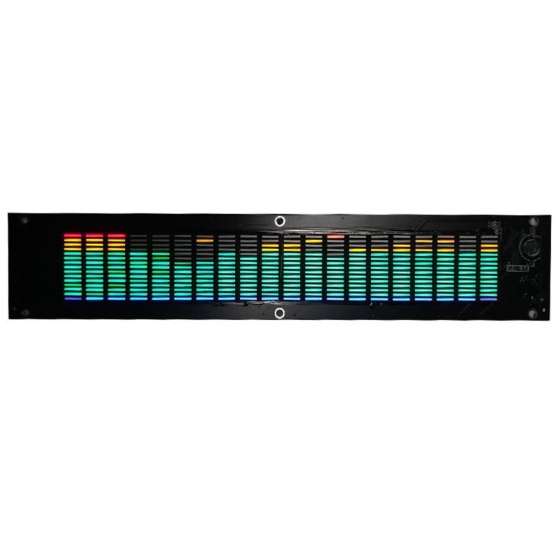 RGB音声起動LEDピックアップリズムライト、プロフェッショナルアクリルシェルデュアルチャンネルDSP 15バンドデジタルイコライザーサウンドコントロールアンビエント｜アスターショップ