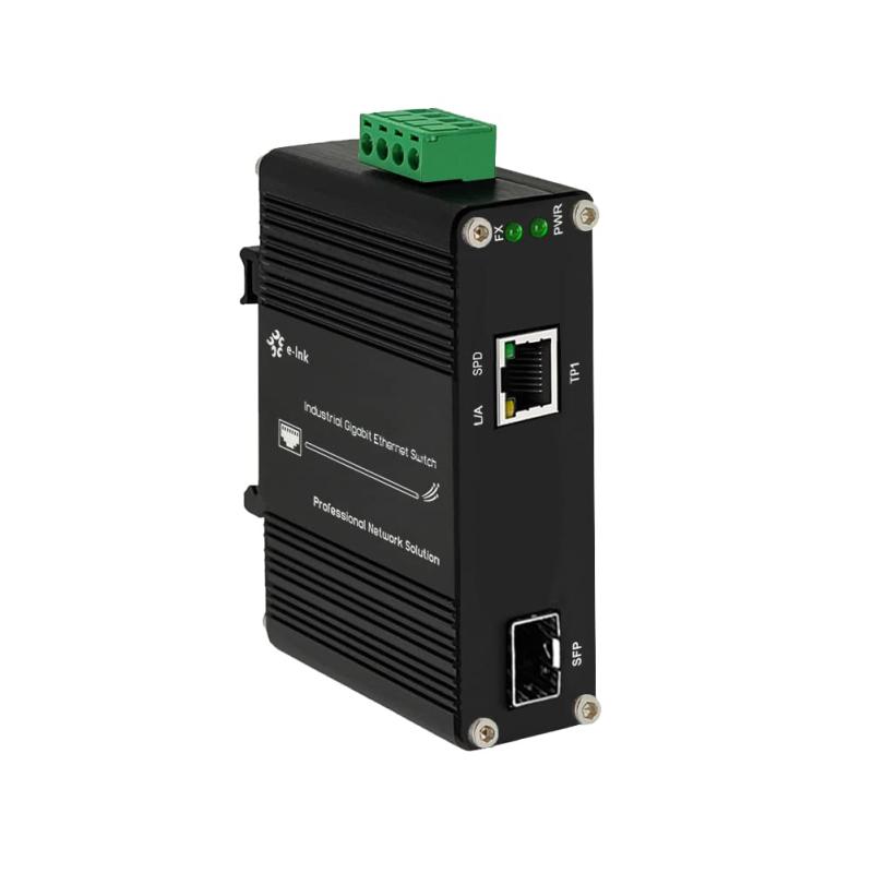 100Base-FX か 1000Base-FX 自動感知の SFP の港 12~48V DC の入力が付いている繊維光学のコンバーターへの小型産業ギガビット媒体のコンバーターの屋外の使用喧騒の柵の台紙堅くされた 10/100/1000Mbps ｜アスターショップ