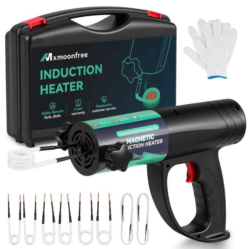 Mxmoonfree 磁気誘導ヒーター 1500W 110V 8つコイル付き ボルト取り外し 電磁加熱式 ナットリムーバー 錆びたナットの取り外し｜アスターショップ 33,464円