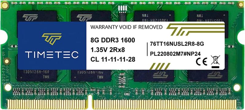 Timetec Hynix IC ノートPC用メモリ DDR3L 1600 MHz PC3 12800 1.35v 204 Pin SODIMM Laptop memory upgrade｜アスターショップ