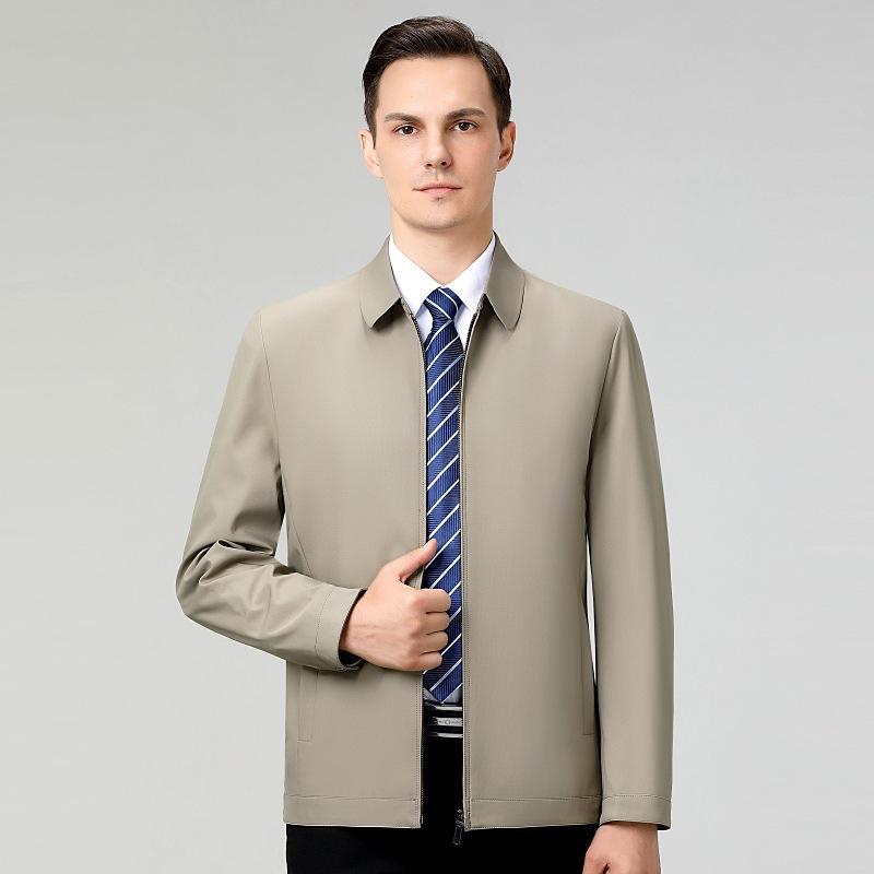 ジャケット メンズ 紳士服 アウター ショート丈 ブルゾン シルク 桑蚕? ビジネス カジュアル 翻領 薄手 春秋物 長袖 快適 通気性 耐磨 防風 動きやすい 楽ちん スッキリ 無地 シンプル ブラック レッド ブルー カーキ|アスターショップ