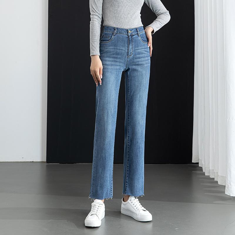 デニムパンツ 9分丈パンツ レディース ハイウエスト 美脚 ジーンズ テーパードパンツ ジーパン カジュアルパンツ 春夏用 9分丈パンツ 9分丈パンツ｜アスターショップ