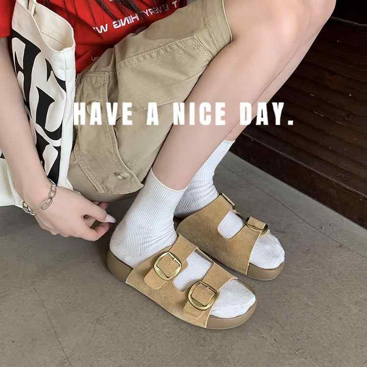 レディース ビーチサンダル 真皮 厚底 復古 ストラップ クッション 丸トゥ 牛革 風合い 黄色 米白 夏 ラバーソール 超繊維 インソール 軽量 通気性 スタイリッシュ 普段使い|アスターショップ