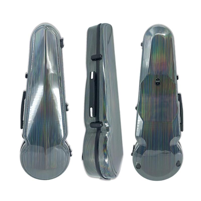 Vetimobato 調節可能なヴィオラケース 40.6 cm ヴィオラケース 38.1-41.9 cm カーボンファイバー ハード 39.4 cm ボックス 2 個 ボウ ホルダー 2 個 バック ストラップ ハードシェル バックパック|アスターショップ