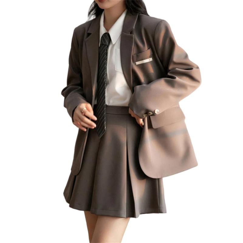 卒業式 スーツ 女の子 卒服 女の子 韓国 制服 フォーマル スーツ 大きいサイズ 黒スーツ ブラウン ブレザー スカート 子供服 プレザー 入学式 スーツ 女の子 高校生 女子 小学生 卒業式 スー｜アスターショップ