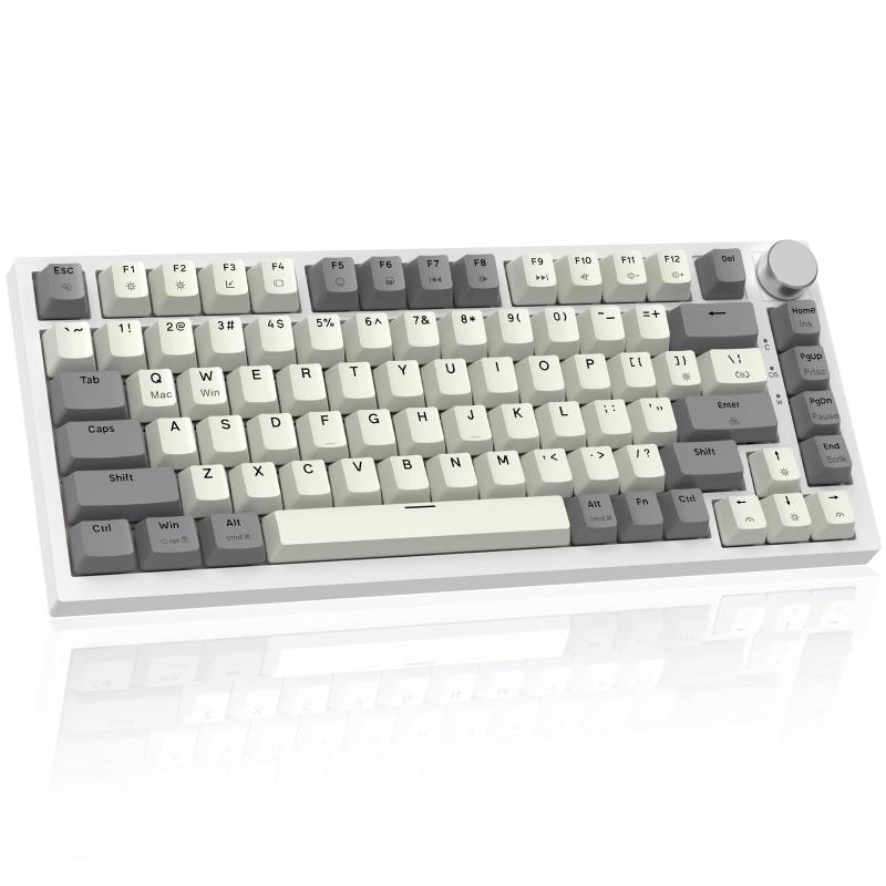 MAMBASNAKE×ATTACK SHARK K85 ラピッドトリガー 搭載 有線 75% RGBPBT カラー マッチング ゲーム メカニカル キーボード ー 磁気 ゲーミングキーボード ゲーミングキーボード ストローク調整可 pbt キー|アスターショップ