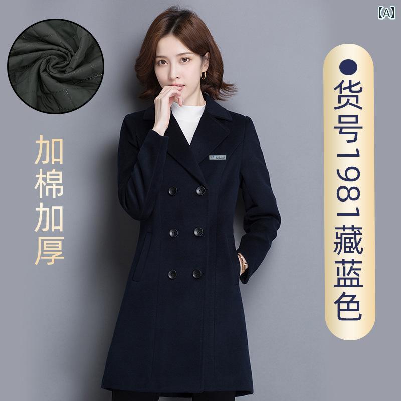 コート レディース メンズ ウールコート ミドル丈 ビジネスウェア 銀行制服 ホテル受付 レジ用 ウールアウター 秋冬 ビジネス 通勤用 高級感|アスターショップ