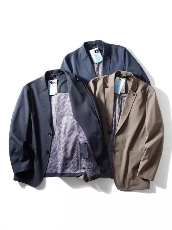 テーラードジャケット メンズ カジュアル ビジネス ストレッチ 防シワ 伸縮性 アウター 上着 無地 秋服｜アスターショップ